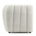 thumbnail image 3 of Furniture of America Totulem Boucle Fabric Channel Tufted Loveseat in Off White, 3 of 9