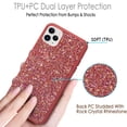 thumbnail image 2 of iPhone 11 Pro Max Case, Cellularvilla Luxury Bling Glitter Crystal Brilliant Diamond Back Hard PC Studded Soft TPU Bumper Shockproof Case Cover for Apple iPhone 11 Pro Max (2019), 2 of 3