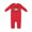 Red, variant on My Cousin Loves Me with Sloth and Hearts Baby Romper Coveralls