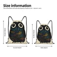 thumbnail image 4 of Easygdp Owl with Mandala Drawstring Backpack, Beach Sackpack, Travel Sackpack Lightweight for Sports, Gym, Travel, Swimming - Medium, 4 of 9