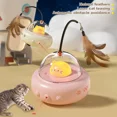 thumbnail image 3 of Smart UFO Cat Teaser Toy – Electric Interactive Wand with Replaceable Feathers, Bell Training, USB Rechargeable, ABS, for Indoor Kittens & Cats, 3 of 4