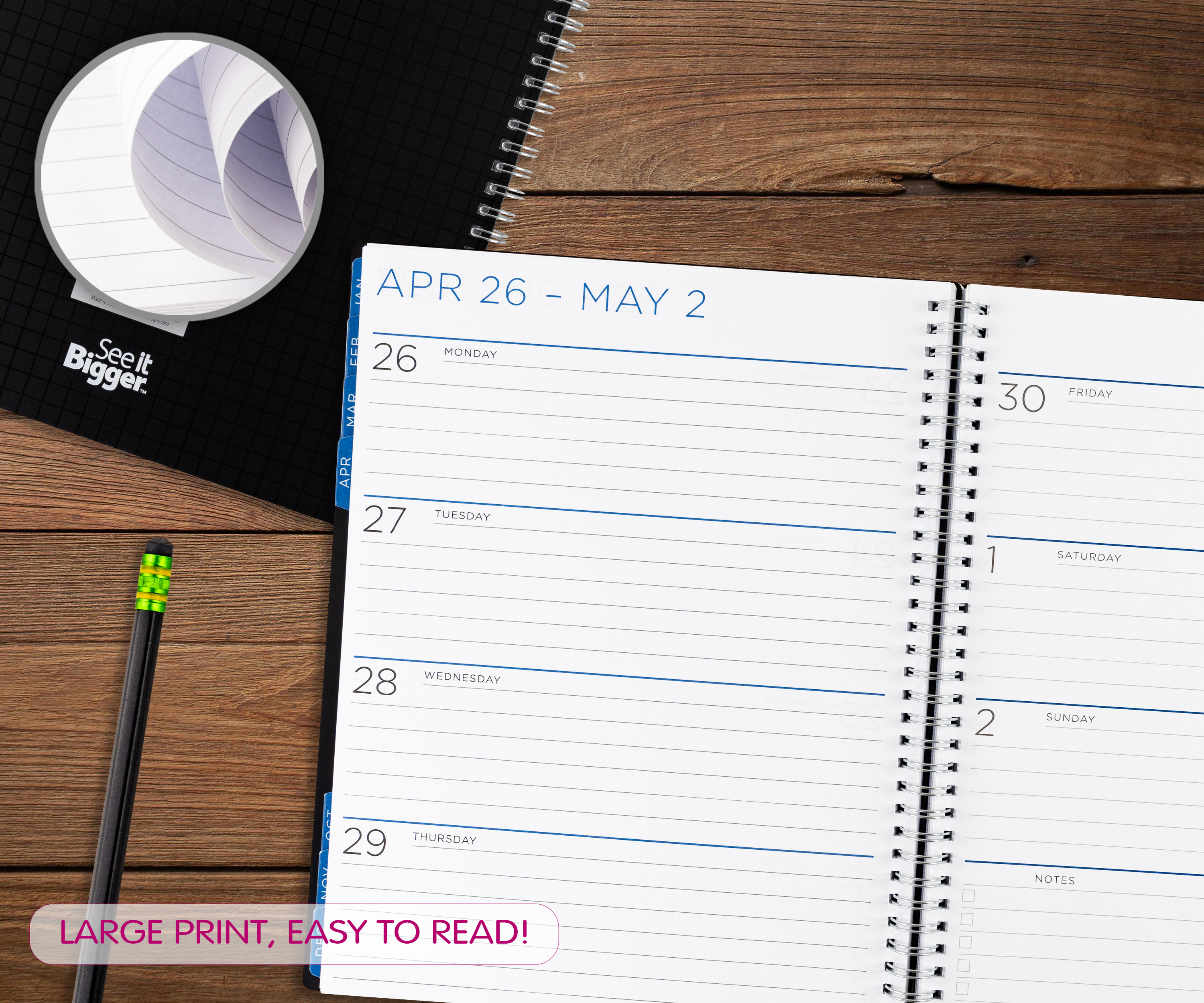 See It Bigger 15-Month Large Print Planner photo 7