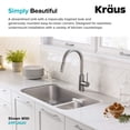 thumbnail image 2 of Kraus KBU32 Premier Évier de Cuisine Double Bol, Acier Inoxydable, 2 of 7