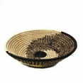 thumbnail image 3 of Woven Sisal Fruit Basket, Spiral Pattern in Natural/Black, 3 of 5