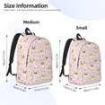 thumbnail image 3 of Bixox Queen For Rabbit Printing Canvas Backpack Lightweight Casual Travel Backpack School Backpack Fits 15.6 Inch Notebook, 3 of 5