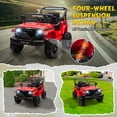 thumbnail image 4 of 12V Kids Ride on Toys Cars with Parents Control, Toddler Electric Ride on Truck Car with Early Education Function, Riding Toy with 4 Wheel Suspension, MP3, USB, Electric Vehicle for Aged 3+, Red, 4 of 8