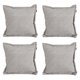 thumbnail image 1 of Cojin Decorativo Cuadrado Set de 4 Peco Plata, 1 of 4