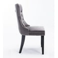 thumbnail image 6 of Rhomtree Velvet Tufted Dining Side Chairs, Dark Gray (Set of 4), 6 of 8