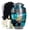 GRAMOPHONE-49, variant on JAGASY Gramophone Cremation Urn for Male and Female - Large Blue Ocean Urns for Ashes - Burial Blue Urns for Adult Human Ashes - Adult Urn for Brother Remains - 10 Inch