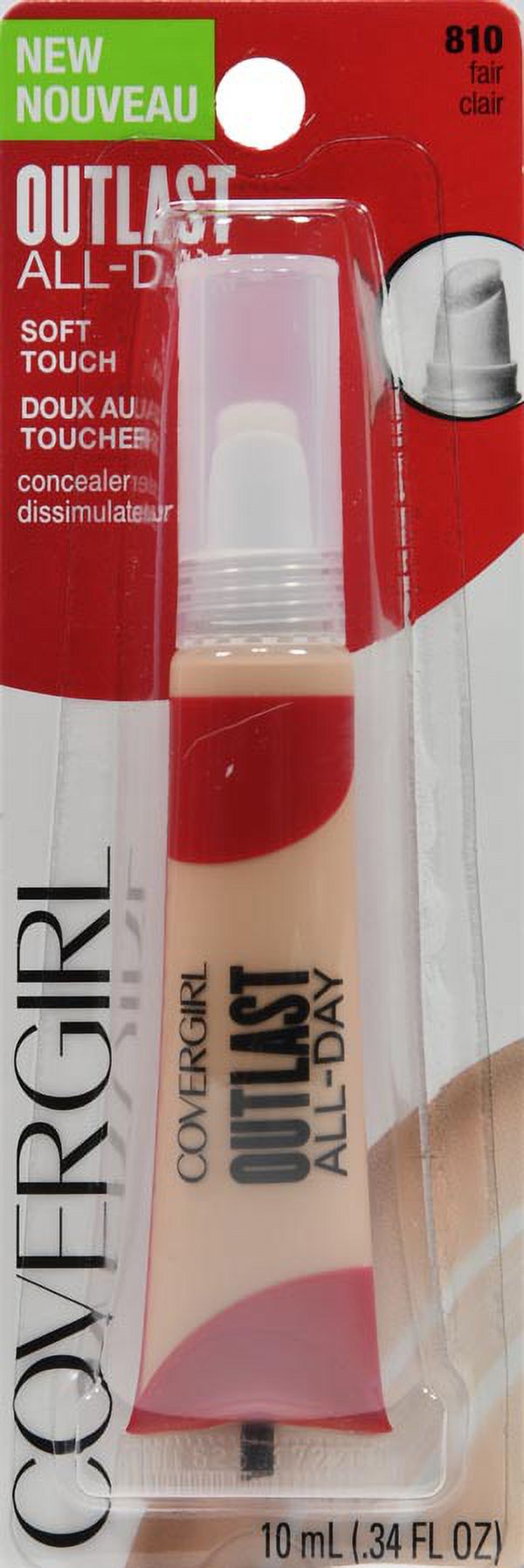 COVERGIRL Outlast All-Day Soft Touch Concealer, Fair 810, .34 fl oz - image 3 of 3