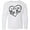 AA-White, variant on I Love My Big Bro in Black Chalk Heart Long Sleeve Youth T-Shirt