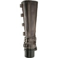 thumbnail image 2 of Steve Madden Womens Brocks Leather Moto Mid-Calf Boots, 2 of 7