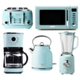thumbnail image 1 of Haden Heritage Toaster, Kettle, Coffee Maker, Microwave, & Blender Set,Blue, 1 of 12