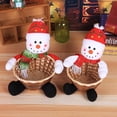 thumbnail image 2 of Kearding Cesta de almacenamiento de dulces de Feliz Navidad Hi.FANCY, decoración de para el hogar, organizador de muñecos de nieve, Kits de decoración para fiestas pupazzo di neve S, 2 of 6