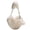 white, variant on Soft Faux Fur Heart Shaped Handbag for Women, Fluffy Shoulder Clutch Purse, 9*7.9*3.1inch