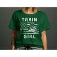 thumbnail image 6 of Train Girl Locomotive Tshirt Train Lover Kids Girls Toddler Baby T-Shirt Train Engine Railroad Girl Tee US Flag Train Travel Gift, 6 of 10