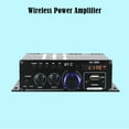 thumbnail image 4 of AK380 Bluetooth-Compatible Amplifier 2 Channel Subwoofer Amplifier HIFI Bass 40W+40W Music Player USB AUX for Home Car ,Low Profile Design, 4 of 7