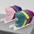 thumbnail image 4 of Almacenamiento de sombreros acrílicos para gorras de béisbol, paquete de 2, soporte para 24 gorras de béisbol, fútbol, ​​gorras Snapback, estante para sombreros, no requiere instalación, 4 of 5