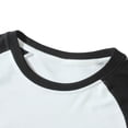 thumbnail image 6 of Zylanna Mens Raglan Long Sleeve Tees, Raglan Sleeve Crewneck Classic Stretchy Regular Fit Casual Layering Shirts for Men White, 6 of 9