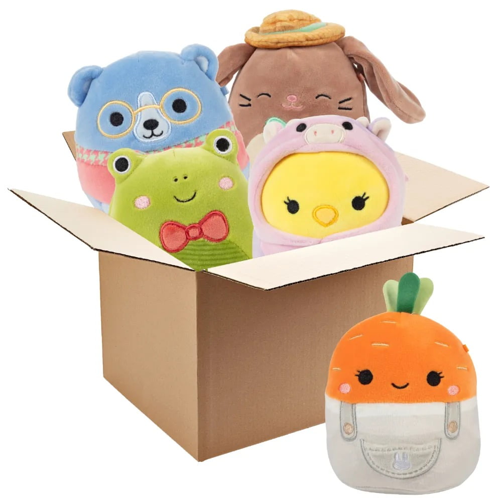 Squishmallows 5" Mystery Box Spring Plush 5 Pack - Officially Licensed Kellytoy - Collectible Soft & Squishy Mini Stuffed Animal Toy - Add to Your Squad - Gift for Kids, Girls & Boys - 5 Inch