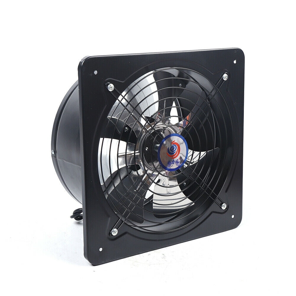 12"Commercial Ventilation Extractor  Exhaust Fan Blower Extractor Industrial Air Blower Fan Exhaust Wall Mounted Kitchen 125W 2000m³/h 2800R/min