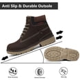 thumbnail image 6 of Mens Hiking Boots Waterproof Resistant Mid Ankle Work Casual Hiker Trekking Outdoor Boots Anti Slip Hiking Shoes, 6 of 7