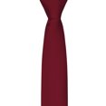 thumbnail image 5 of Jacob Alexander Men's Silk Blend Solid Color 2.5 inch Slim Width Neck Tie - Red Velvet, 5 of 8