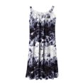 thumbnail image 4 of Pntutb Womens Summer Dresses Print Sleeveless Scoop Neck Sundress Casual Flowy Swing Beach Dresses White XXL, 4 of 6
