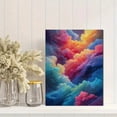 thumbnail image 2 of Qisvanset Abstract Watercolor Cloud Explosion Canvas Wall Art 15.75x11.81 Inches, 2 of 8