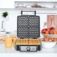 thumbnail image 3 of Wafflera Belga MasterChef Heat Premium 4 Rebanadas Acero MK-WM-4SS Master Chef MKWM4S/S, 3 of 6