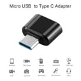 thumbnail image 2 of Methold Adaptador Micro USB portátil USB 2,0 Micro convertidor tipo C adaptadores cabeza de conversión USB adaptador OTG profesional para teléfono Teléfono y Comunicación Negro, 2 of 6