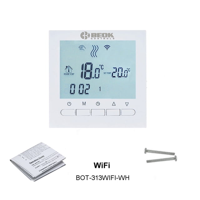 Wireless Or Wifi Smart Thermostat Regulator Gas Boiler Heating Weekly Programmable Temperature Controller Works ,Easy to Install