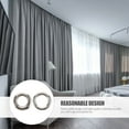 thumbnail image 5 of BESTYASH 100Pcs Plated Silver Curtain Eyelet Rings Lightweight No Rust Reusable Sliding Curtain Rod Hardware, 5 of 5