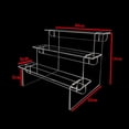 thumbnail image 1 of BUYISI Display Rack Storage Rack Acrylic Transparent Ladder Hand Made Model Small Toys Jewels Staircase Display Stand Desktop Decor three floors, 1 of 5