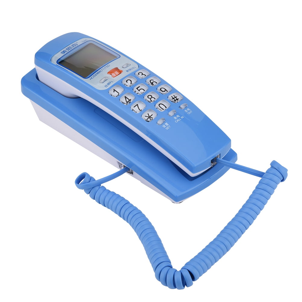 Qiilu FSK/DTMF Caller ID Telephone Corded Phone Desk Put Landline