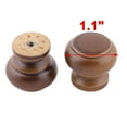 thumbnail image 2 of Uxcell Home Office Household Wood Door Window Cabinet Cupboard Pull Knob Handgrip Dark Brown 17pcs, 2 of 4
