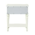thumbnail image 3 of ACME Dorothy Transitional Wood 1 Drawer Nightstand in Ivory Finish, 3 of 4