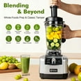 thumbnail image 6 of Kitchen in the box 68 oz High-Power Countertop Blender, 1450W (2 HP) Professional Smoothie & Ice-Crushing Blender with 8-Point Stainless Steel Blades, BPA-Free Tritan Jar — Silver, 6 of 7