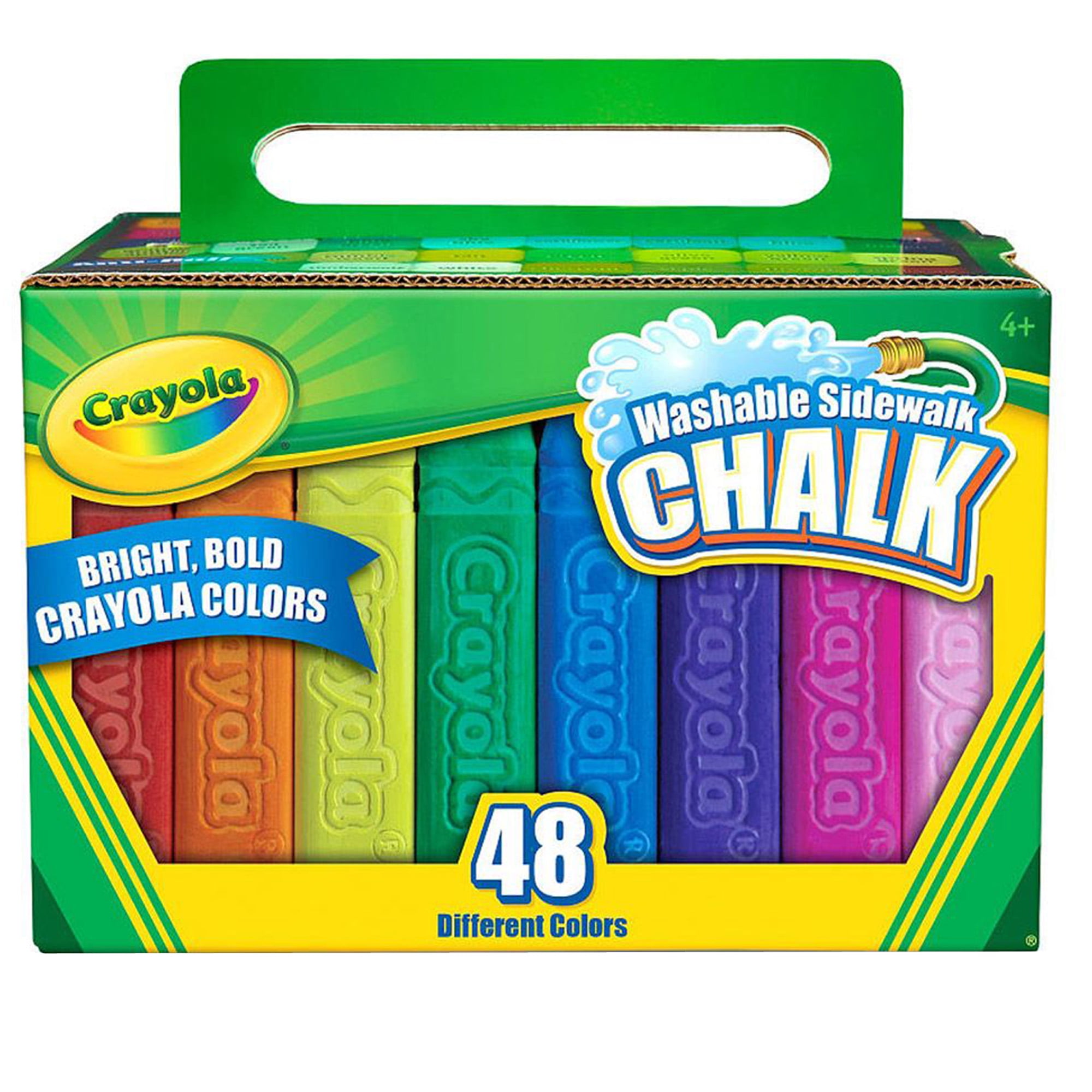 Crayola Washable Sidewalk Chalk, 48 Count Per Box, Set Of 4 Boxes