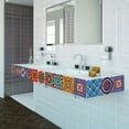 CUH Moroccan Peel and Stick Kitchen Backsplash Tiles Wall Stickers