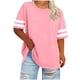 thumbnail image 1 of Mujeres Más Tamaño de Manga Larga Tops Cuello Redondo Camisa Casual Camiseta Top para la Primavera Verano Uso Diario Más Tamaño Casual Tops, 1 of 5