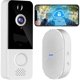 thumbnail image 1 of Timbre Inalámbrico con Cámara, Timbre con Video Inalámbrico con Timbre, 1080P FHD, Detección Humana PIR, Batería de 6400mAh, Ángulo de Visión de 170°, IP66 Resistente al Agua, 1 of 5