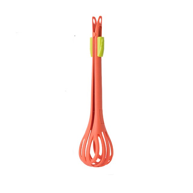 Batidor de nailon multiusos pinzas para alimentos de doble uso batidora manual utensilios creativos de cocina para hornear