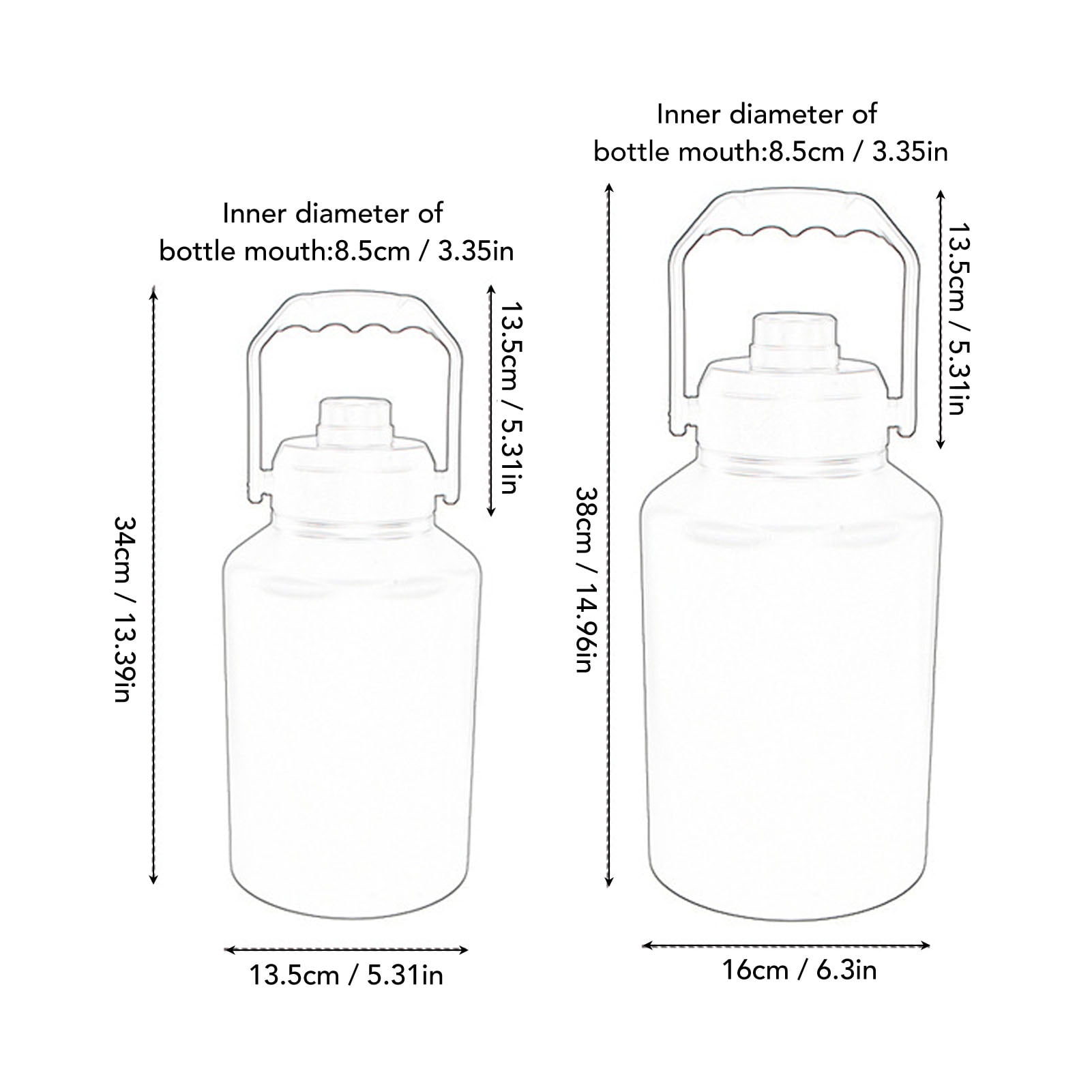 Nieyigj 1 Gallon (3.8L) Stainless Steel Sports Water Bottle Double Wall Vacuum Insulated Large Jug with Handle for Outdoor Camping Workouts Gym Hiking - Army Green