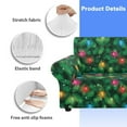 thumbnail image 6 of XYZCANDO Green Christmas Lights Couch Cover for 1 Cushion Couch Armchair Slipcover Sofa Cover Living Room Stretch Sofa Slipcover for 1 Seater Furniture Covers, 6 of 6