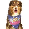 thumbnail image 6 of Naloa Dog Washes in a Pink Bath Dog Bandanas 1PC Washable Triangle Dog Scarfs Premium Durable Fabric, for Small Medium Large Dogs and Cats, 6 of 6