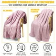 thumbnail image 7 of BVSOIVIA Warm Blanket Throws, Flannel Berber Fleece Reversible Fluffy Cozy ,Soft Plush Lightweight Blanket for Couch Sofa Bed Lap Blanket, 7 of 7