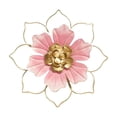 thumbnail image 2 of Metal Flower Wall Art, Outdoor Metal Wall Art, 12 in Diameter, Pink Gold Accent, Patio Wall Decor, 2026 Decorations, 1 Pc, 2 of 6