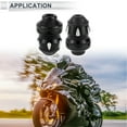 thumbnail image 3 of 15mm Motorcycle Slider Frame Aluminum Alloy Plastic Wheel Fairing Protection Crash Pad Protector Guard 46mm 74mm Black 2 Pcs, 3 of 7