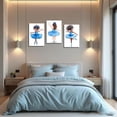 thumbnail image 3 of Hieng 3 Pieces Black Girl Ballet Wall Art Blue Ballerina Canvas Prints African Americans Pictures Ballet Dancer Paintings Afro Girl Poster for Nursery Decor, 3 of 6